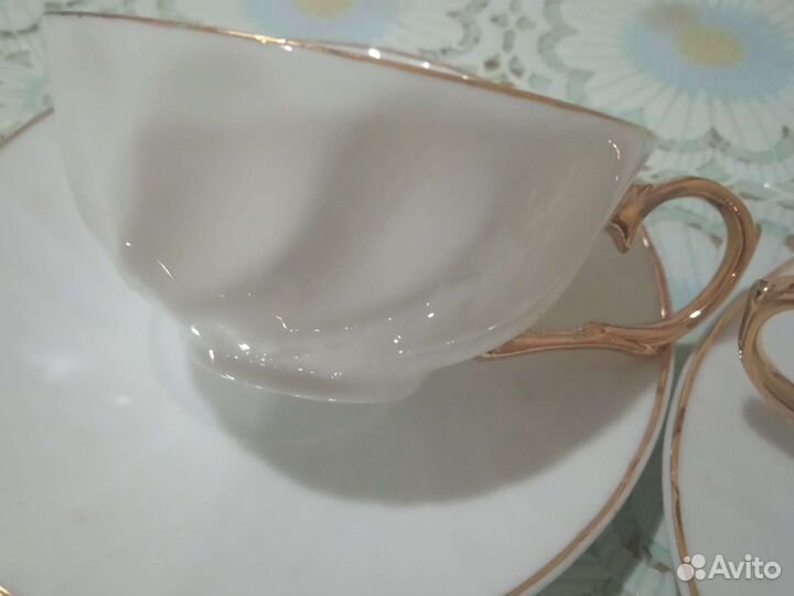 Чашка с блюдцем кофейные