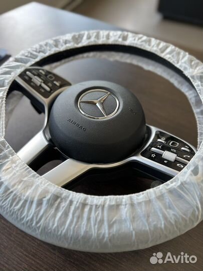 Оригинальный руль с подушкой на mercedes 167
