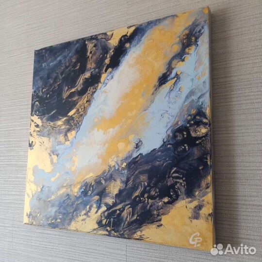 Картина акрилом fluidart