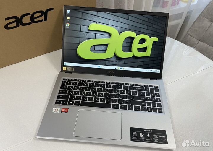 Новый Acer : Ryzen 7 5700U, 16/512Gb