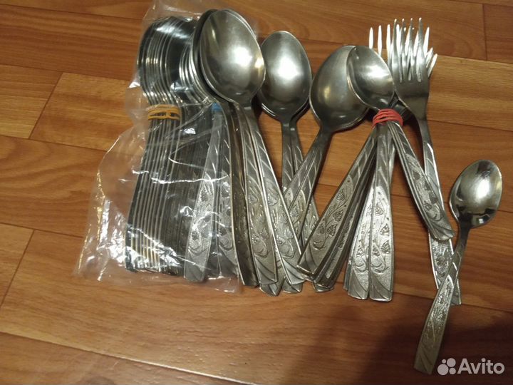 Ложки, вилки ножи времён СССР