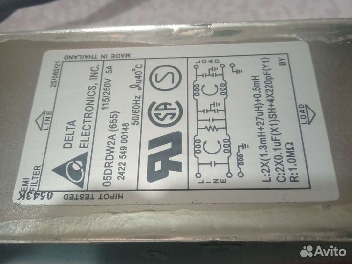 Сетевой фильтр для аудио и др. от вч помех