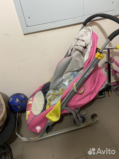 Коляска санки ника