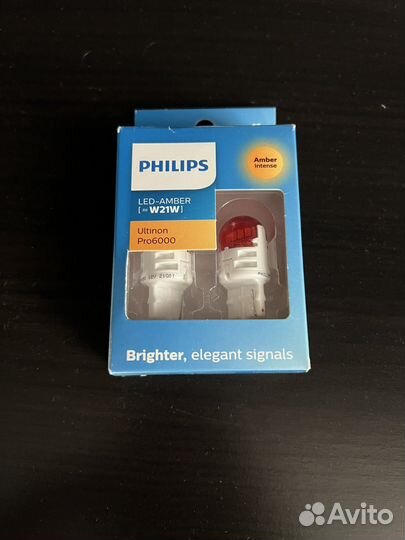 Светодиодные лампы philips w21w