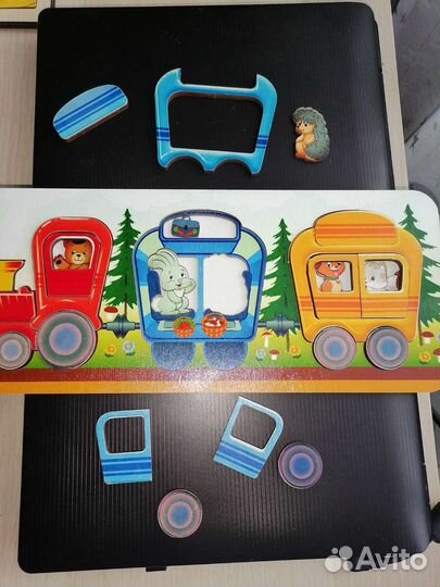 Рамки вкладыши пазлы деревянные