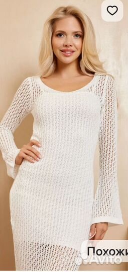 Вязанное платье летнее