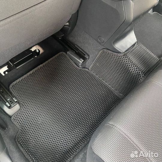 Коврики EVA 3Д на Импреза V черный+черный