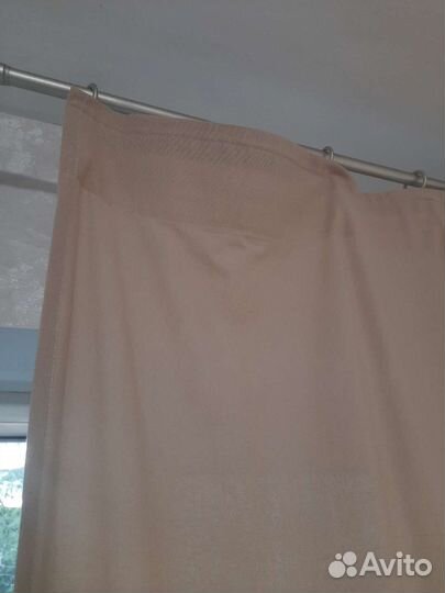 Комплект две шторы и тюль
