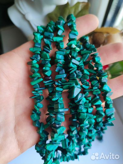 Каменная крошка на нити 40см в асс