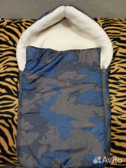 Зимний конверт в коляску