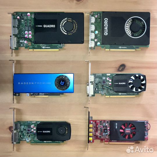 Профессиональные видеокарты Nvidia Quadro AMD Pro