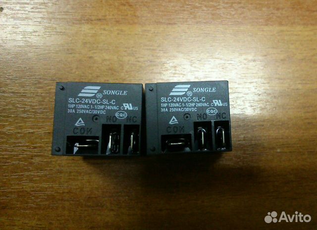 Реле 24В 30А