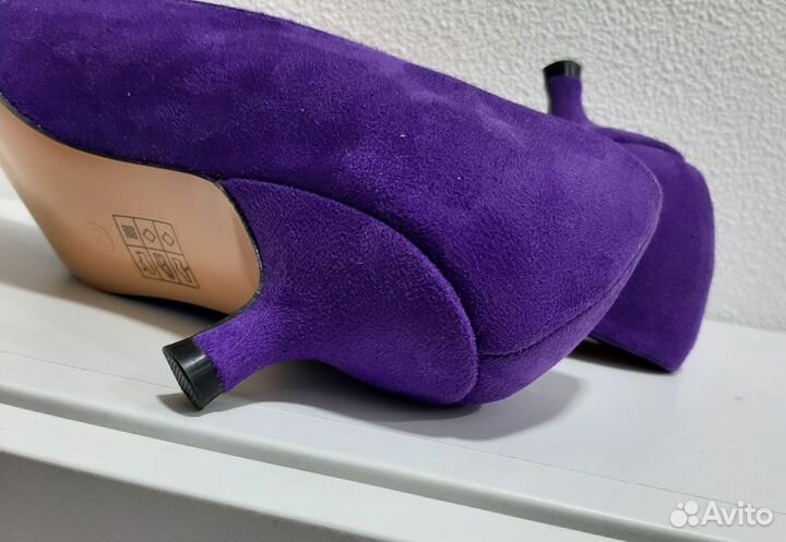 Туфли женские фиолетовые