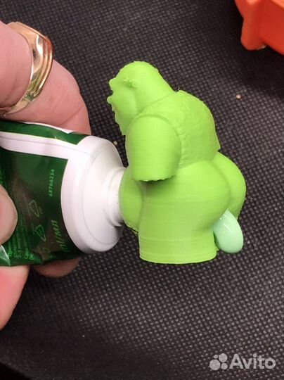 Шрек насадка на зубную пасту