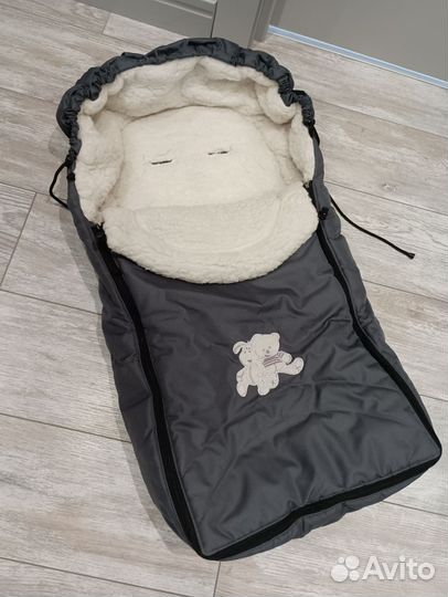 Конверт в коляску на овчине
