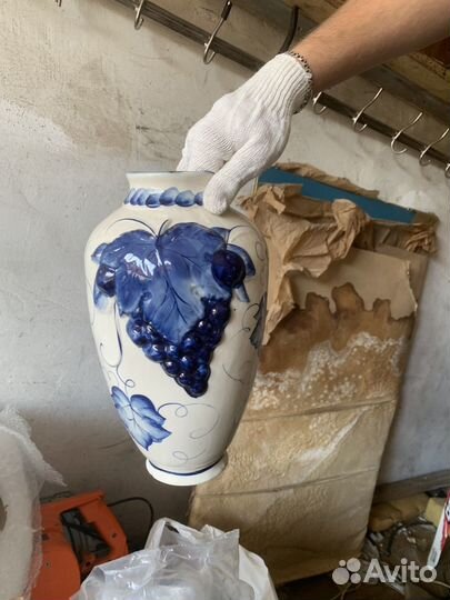Ваза СССР винтажная (Гжель)