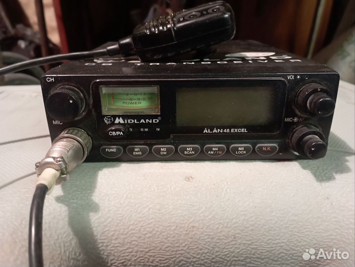 Автомобильная рация с антенной