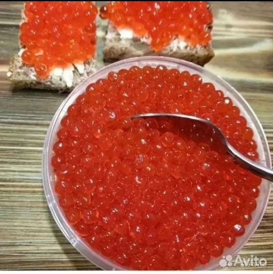 Красная икра чавычи