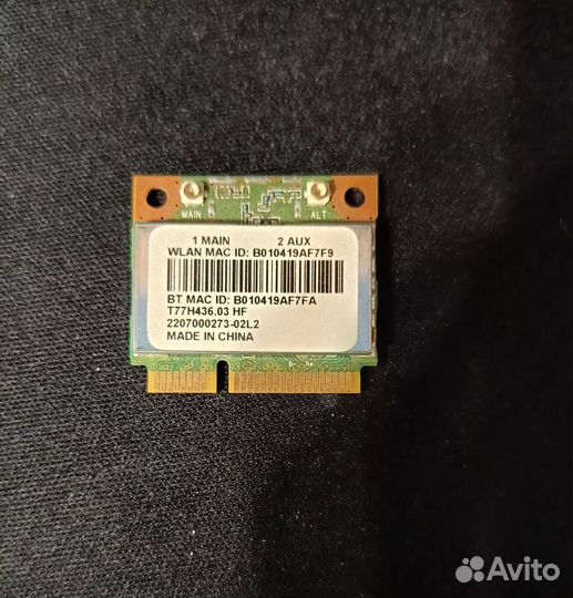 Wifi Bluetooth модуль для ноутбука