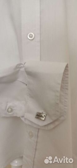 Детская белая классическая рубашка с запонками