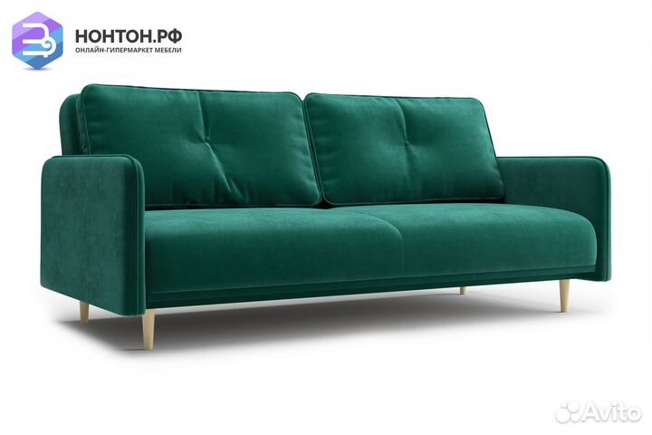 Диван книжка Эстет изумрудный