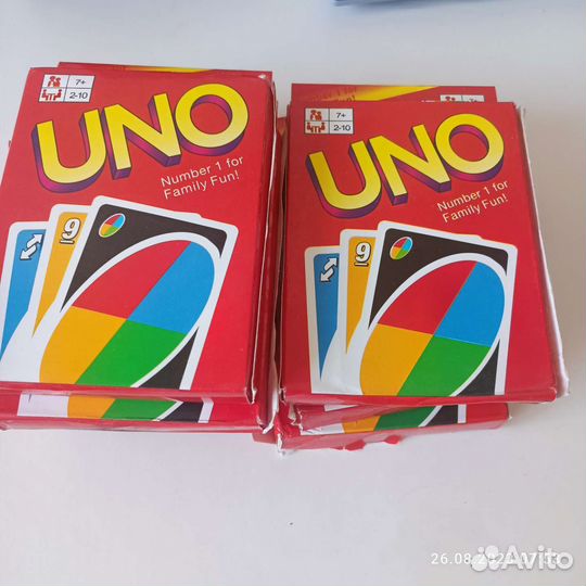 Карты уно немного помятые