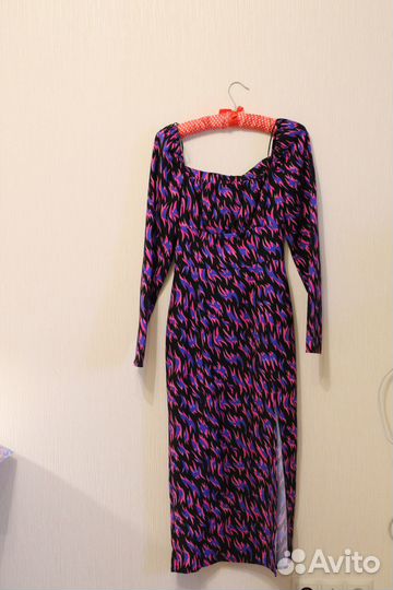 Платье befree черное с принтом