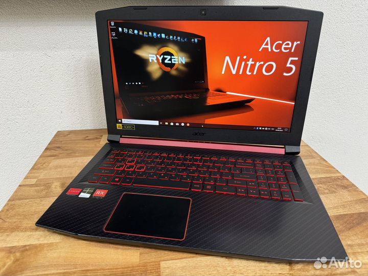 Acer Nitro 8 ядер Ryzen 5 12Gb RX560X 4Gb SSD+1000