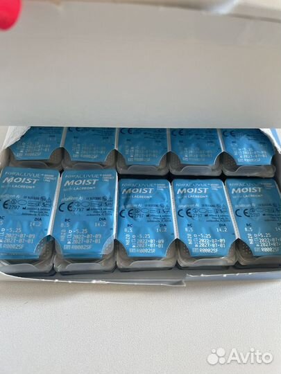 Линзы 1 day acuvue moist 60 штук