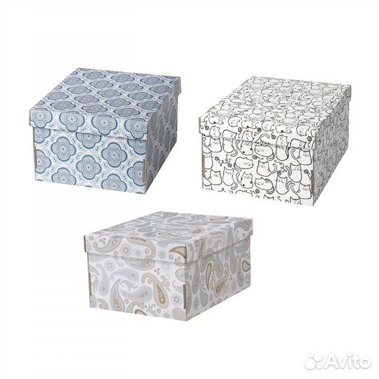 Коробка разные размеры Смека Икеа
