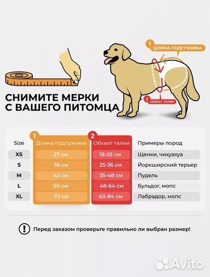 Трусы для животных