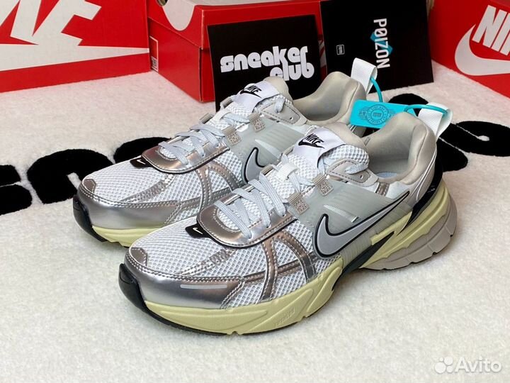 Оригинал Nike V2K Whitе Меtalliс Silver