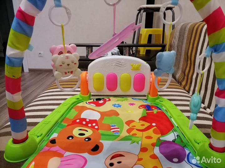 Развивающий музыкальный коврик детский