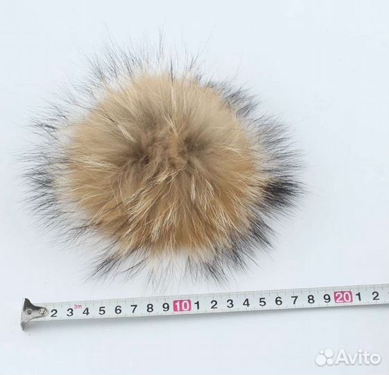 Шапка с мех.помпоном детская 48-53см