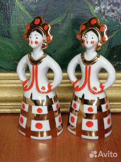 Статуэтки Матрёшка невеста, Дулево, СССР