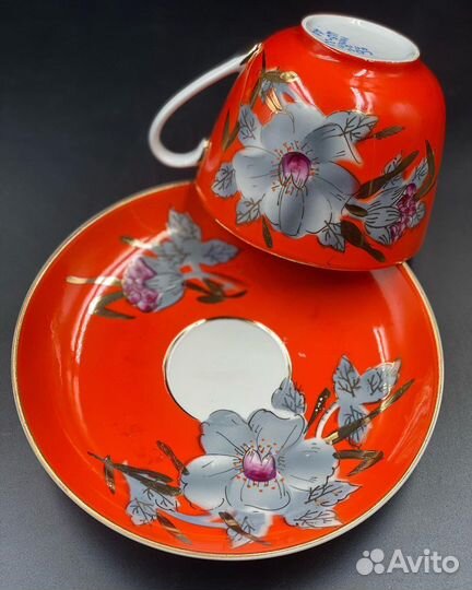 Большая чайная пара мальва Барановка