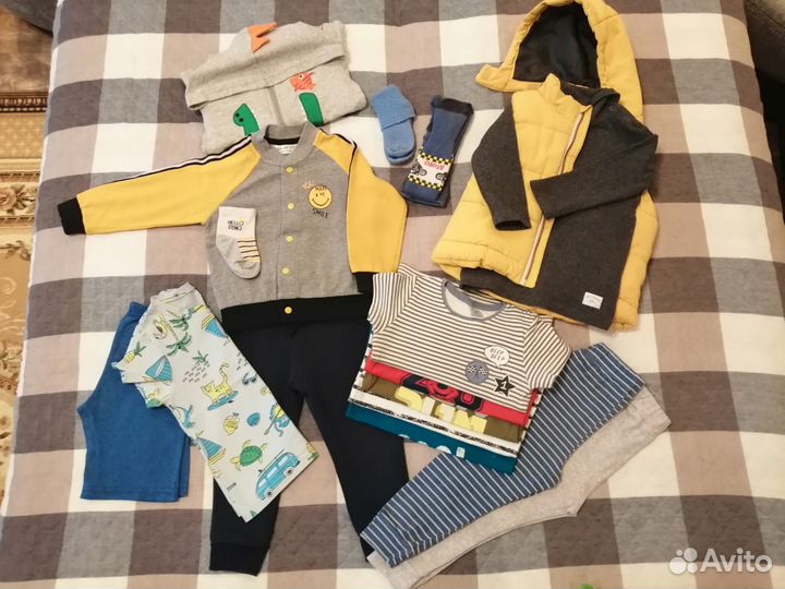 Детские вещи пакетом на мальчика 86 92