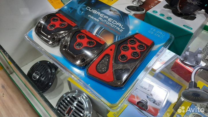 Накладки на педали механика (красные)