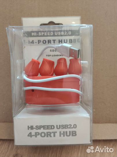 4 USB порта адаптатор