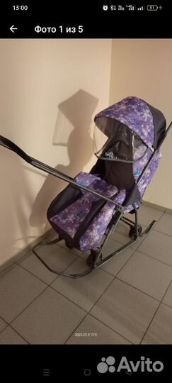 Детские санки на колесах