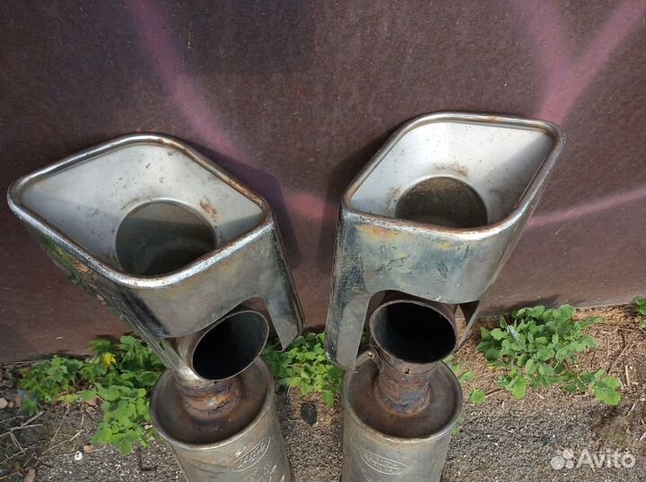 Задние банки глушителя с насадками RR Sport L320