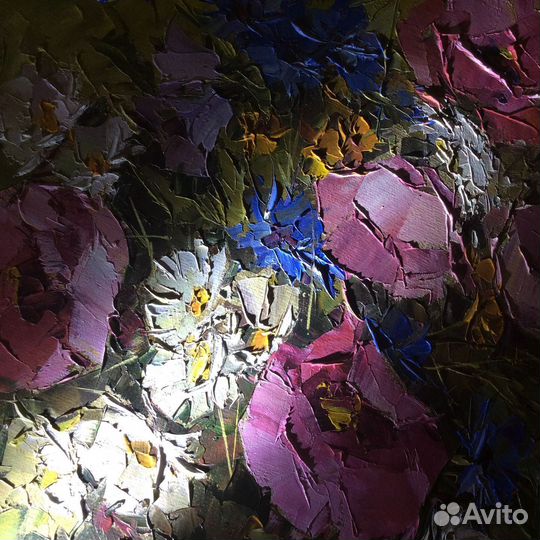 Картина натюрморт с цветами «Летний романс»