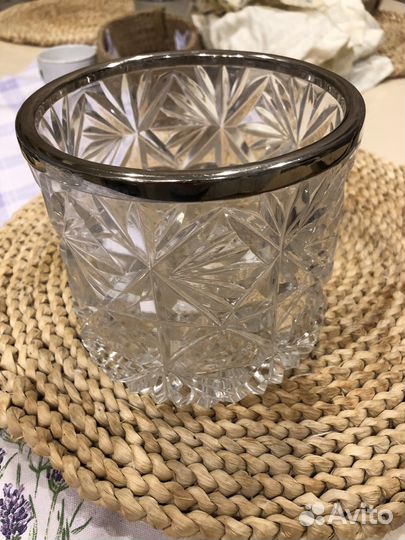 Хрустальная ваза,Богемия,Чехия