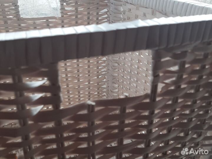 Корзина белая плетеная Икеа IKEA Бранэс