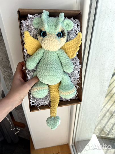 Вязаные игрушки Драконы