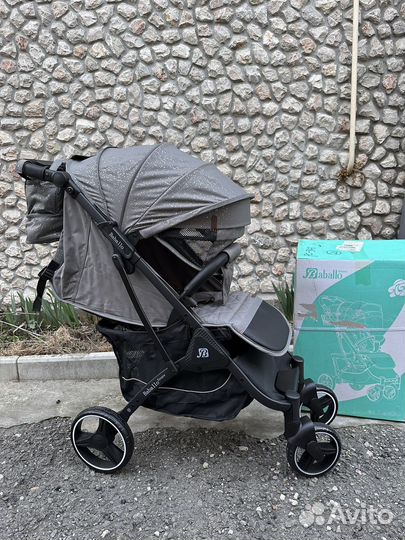 Коляска бабало 2023 (темно серая снег )