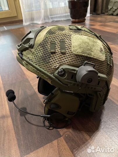 Баллистический шлем с гарнитурой и чехлом