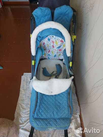 Детские санки коляска ника