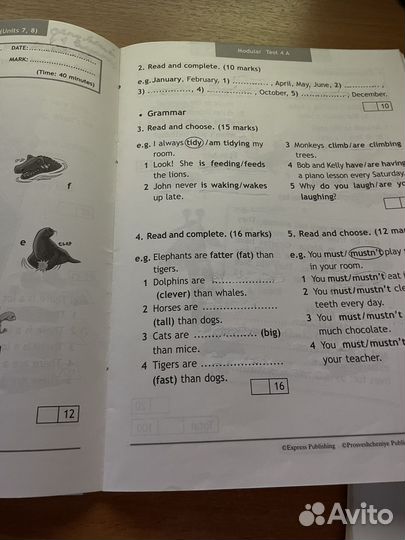 Spotlight test booklet 4 2016