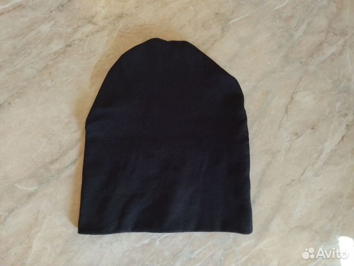 Шапка Валерия Мура однотонная черная, 116